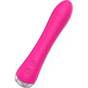 Isıtmalı Güçlü Şarjlı Titreşimli Esnek Silikon Vibratör 17.5 cm