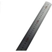 İşkur Makina Metal Paslanmaz Çelik Cetvel Metre 200Cm