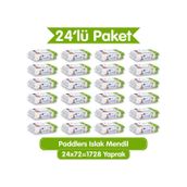 Islak Mendil 1728 Yaprak (24 Paket x 72’li) Koli - Yumuşak Dokulu %0 Paraben