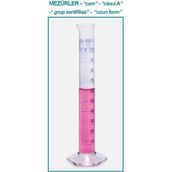 Isolab 015.01.250 Mezür Uzun Form Hexagonal Cam Tabanlı Mavi Skala 250 ml 2 Adet