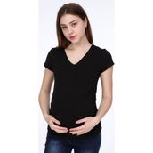 Işşıl 3158 V Yaka Kısa Kol Hamile T-shirt
