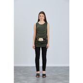 Işşıl 4542 Askılı Kol Çizgili Bakan Bebek Hamile T-Shirt