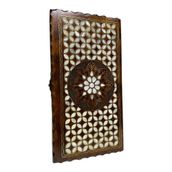 istanbul crafts El Yapımı Tavla Takımı - Sedef Kakmalı Deluxe Tavla Takımı - Gerçek Sedef Kakmalı Tavla - Midi Boy Tavla Takımı