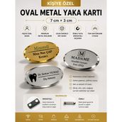 İstanbul Plaket Kişiye Özel Metal Yaka Kartı 24