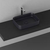 Isvea Infinity 50 cm Antrasit Tezgahüstü Lavabo