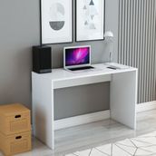 İzco Design Beyaz Ofis Masası – Modern Ders Çalışma ve Bilgisayar Masası | Fonksiyonel Çalışma Masası - 45x90