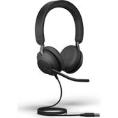 Jabra Evolve2 40 MS Stereo Siyah Headset Saç Bandı Kulaklık