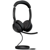 Jabra Evolve2 50 DUO USB-C MS Kablolu Kulak Üstü Kulaklık