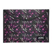 Jacbag Geometrik A4 Çıtçıtlı Dosya Defter Tablet Pembe Kadın Evrak Çantası