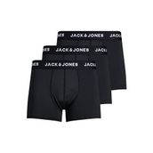 Jack & Jones 12182421 Black Microfibre 3'lü Erkek Boxer