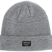 JACK & JONES Erkek Jjdna Beanie Noos Beresi Gri,Tek Beden