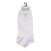 JACK & JONES Erkek JJDONGO SHORT SOCK NOOS Çorap, Beyaz, Tek Beden