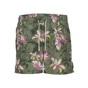 JACK & JONES Erkek JPSTFIJI JJSWIM AOP ORIGINALS LY Deniz Şortu Koyu Yeşil S