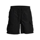 Jack & Jones Erkek JPSTFIJI JJSWIM CARGO LY Deniz Şortu, Siyah, S