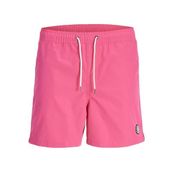 JACK & JONES Erkek JPSTMALTA JJSWIM MAGIC SS24 LY Deniz Şortu Fuşya XL