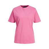 Jack & Jones JJXX Jxanna REG SS Every Logo TEE JRS Noos Carmine Rose Print Magenta Jjxx Logo Kadın T-shirt