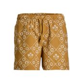 Jack & Jones JPSTMAUI Shell Desenli Erkek Deniz Şortu Regular Fit Rahat