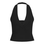 Jack & Jones Jxlorelei STR Halter Top JRS Siyah Kadın T-shirt