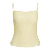 Jack & Jones Jxsage Mesh Top WVN Sarı Bej Kadın T-shirt