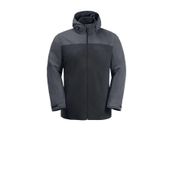 Jack Wolfskin 1115311-6350 Taubenberg 3 in 1 Gri Erkek Mont