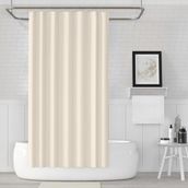 Jackline Polyester Krem Kumaş Banyo 180x200 cm Duş Perdesi