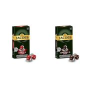 Jacobs 10'lu Capsule Lungo 6 Classic Kapsül Kahve + 10'lu Espresso 10 Intenso Yüksek Yoğunluk Güçlü ve Yoğun Espresso Kapsülleri