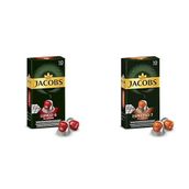 Jacobs 10'lu Capsule Lungo 6 Classic Kapsül Kahve + 10'lu Espresso 7 Classico Espresso Kapsülleri