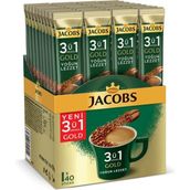 Jacobs 3'ü 1 Arada Gold Yoğun Lezzet Kahve - 40'lı Kutu (720g) - Türkiye Menşeli - 18 gr