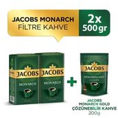 Jacobs 500 gr Monarch Filtre Kahve + Jacobs 200 gr Monarch Filtre Kahve (2 adet)