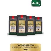 Jacobs Barista Editions Çekirdek Kahve Espresso 1 Kg X 4 Paket