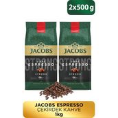 Jacobs Café Espresso Çekirdek Kahve 500 gram x 2 Adet (1 Kg)
