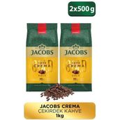 Jacobs Cafe Crema Çekirdek Kahve 500 gr x 2 Adet