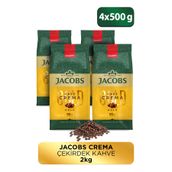 Jacobs Cafe Crema Çekirdek Kahve 500gr X 4 Adet