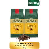 Jacobs Cafe Crema Yumuşak İçimli Çekirdek Kahve 500 Gr x2 Adet Türkiye Menşeli