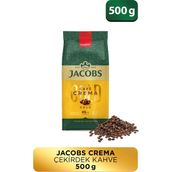 Jacobs Cafe Crema Yumuşak Lezzetli Çekirdek Kahve 500 gr Türkiye Menşeli