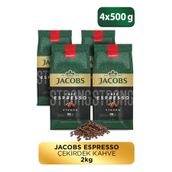 Jacobs Cafe Espresso Çekirdek Kahve 500 Gr x4 Adet