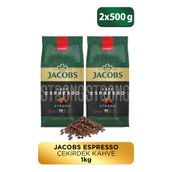 Jacobs Cafe Espresso Çekirdek Kahve 500Gr X 2 Adet