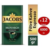 Jacobs Monarch Espresso Filtre Kahve 500 gr x 12li Set - 6 kg