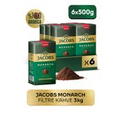 Jacobs Monarch Filtre Kahve 2 X 500 gr 3'lü (3kg)