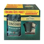 Jacobs Monarch Gold Çözünebilir Kahve, İkonik Fincan Hediyeli Özel Paket, 200 gr