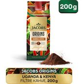 Jacobs Origins Uganda & Kenya 200 gr Filtre Kahve Lezzeti ile Taze ve Aromatik Deneyim