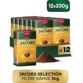 Jacobs Selection Filtre Kahve 250 gr x 12 Adet - 1 Adet - Öğütülmüş