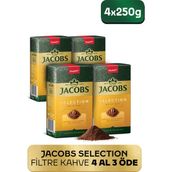 Jacobs Selection Filtre Kahve 4'lü 250 gr - 1 kg - Kağıt ve Metal Filtre