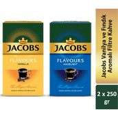 Jacobs Vanilya ve Fındık Aromalı Filtre Kahve Tanışma Paketi 2 x 250 gr - 500 gr
