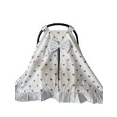 Jaju Baby Gold Poplin Kumaş Fırfırlı Puset Örtüsü Ve Çarşafı