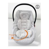 Jaju Baby Puset Minderi Micky, 55x35 cm, %100 Pamuk, Gri