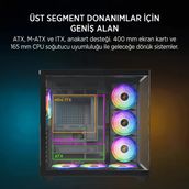 James Donkey Stark S801 ARGB Fanlı 650 W ATX Gaming Bilgisayar Kasası