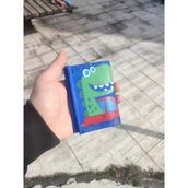 Janjan Orjinal Cırt Cırtlı Çocuk Cüzdanı Sport Cüzdan Fermuarlı Cüzdan Baskılı Cüzdan - Saks