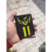 Janjan Orjinal Cırt Cırtlı Çocuk Cüzdanı Sport Cüzdan Fermuarlı Cüzdan Baskılı Cüzdan - Siyah - Bej - Turuncu
