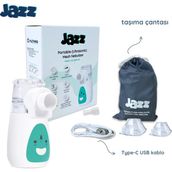 Jazz Taşınabilir Ultrasonik Mesh Nebulizatör Beyaz Kolay Temizlik ve Hızlı Tedavi Özellikli